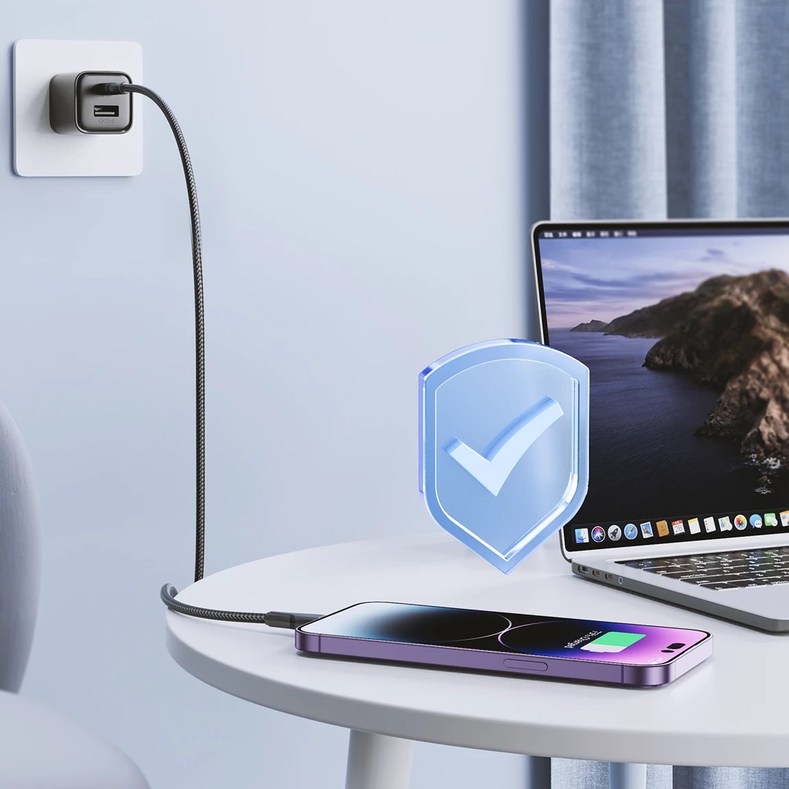 Kabllo USB-C në Lightning, Joyroom, Surpass Series A11 S-CL020A11B, 1.2 m, 20 W, USB 2.0 480 Mbps, gërshet najloni, e zezë Kabllo USB-C në Lightning, Joyroom, Surpass Series A11 S-CL020A11B, 1.2 m, 20 W, USB 2.0 480 Mbps, gërshet najloni, e zezë