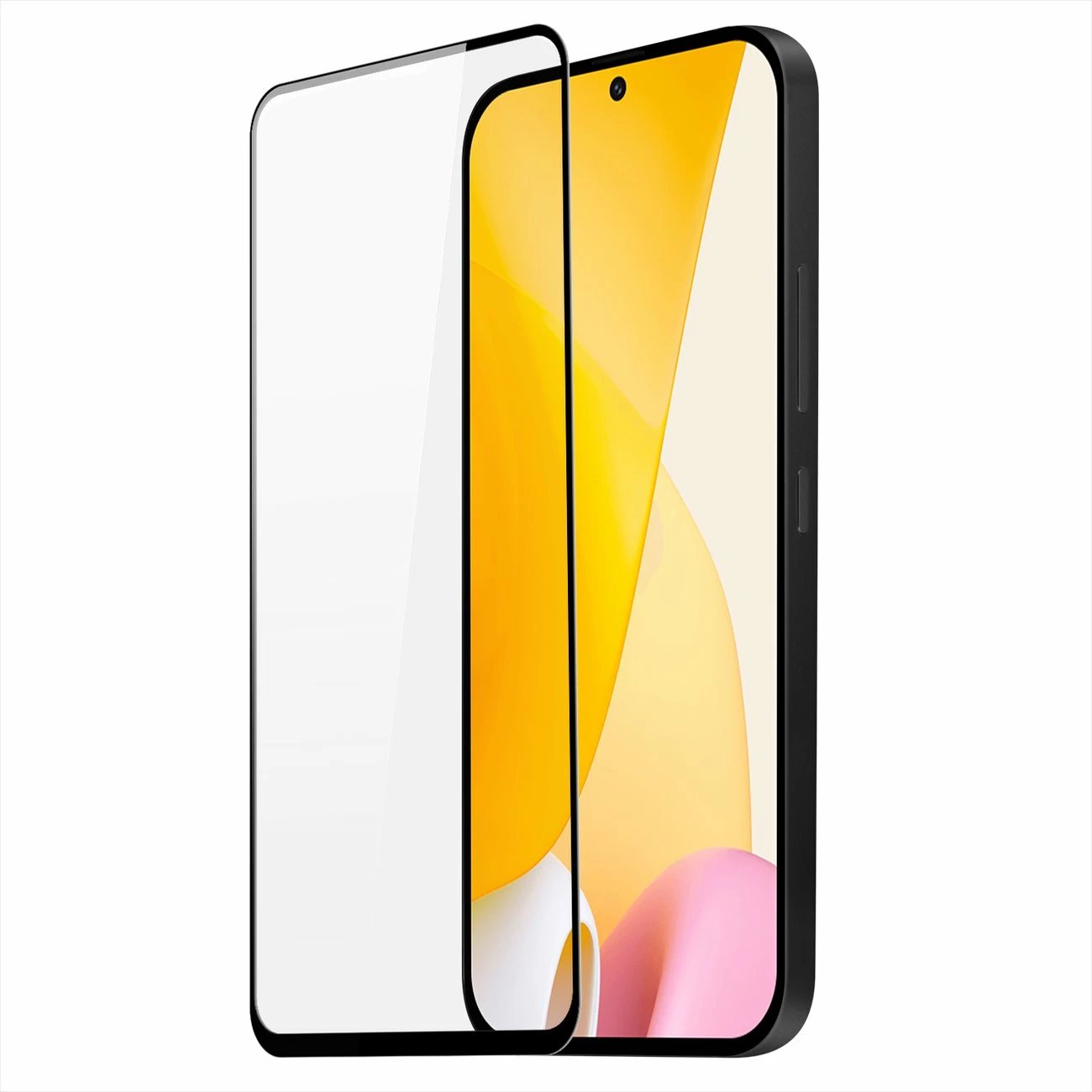 Xham i temperuar Dux Ducis 9D për Xiaomi 12 Lite, 9H, me kornizë të zezë