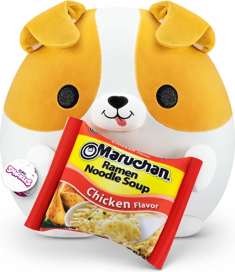 Lodër pelushi Snackles ZURU, Maruchan Ramen, 35cm, honey-sweet, White