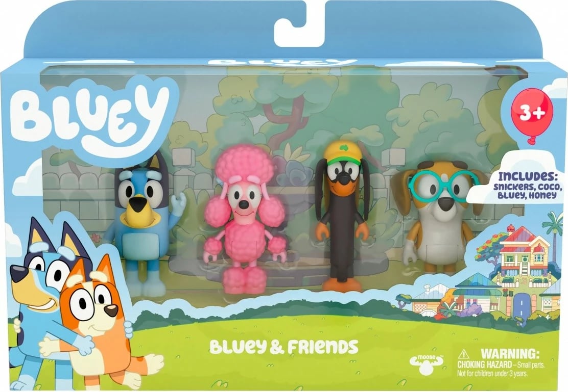 Set figurina Bluey Tm Toys BLU13014, 4 copë