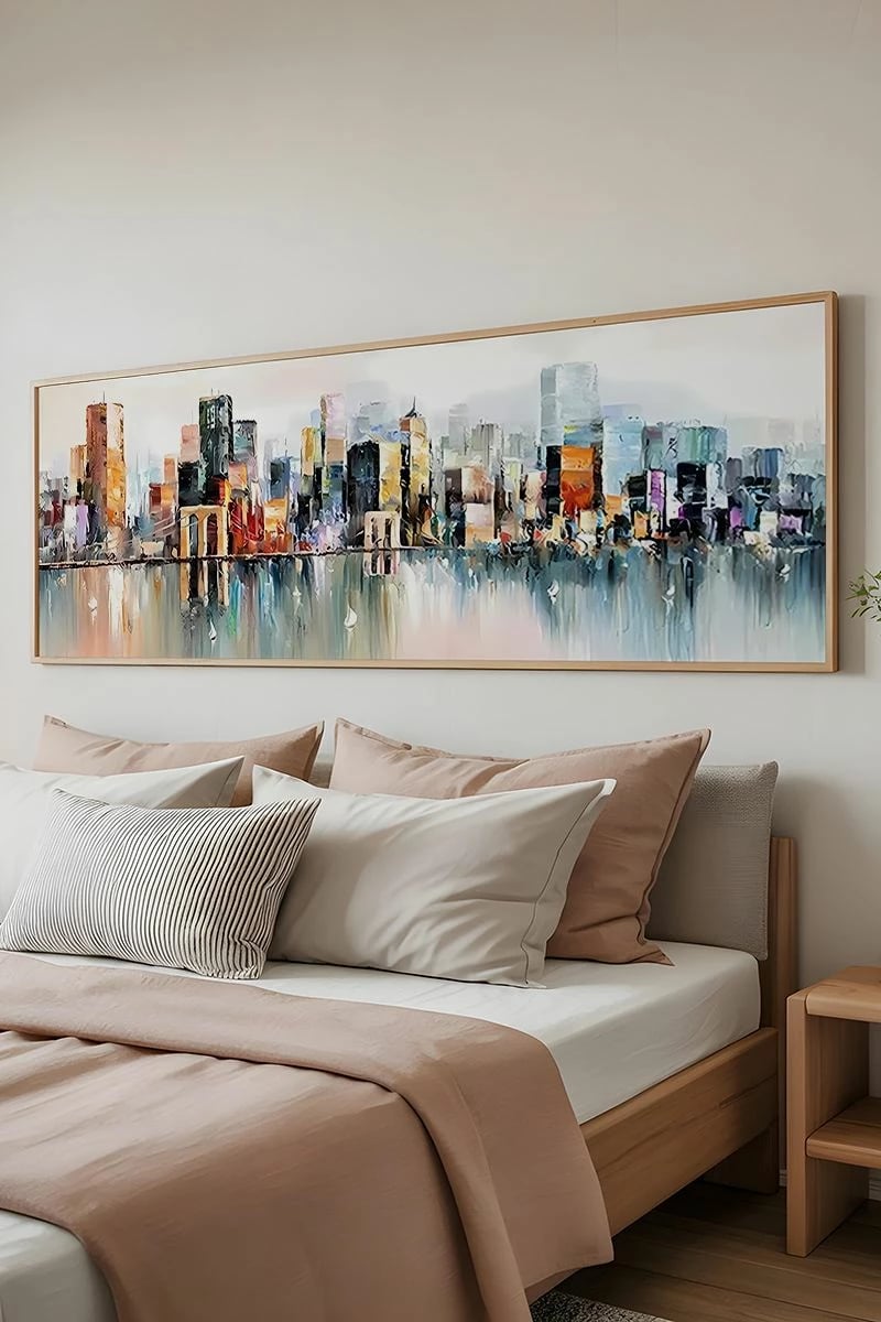 Pikturë dekorative me kornizë, shumëngjyrëshe, Wallity, Artsmdfyty25-3370, 33x70cm