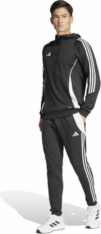 Pantallona për meshkuj adidas Tiro 24, të zeza dhe të bardha Pantallona për meshkuj adidas Tiro 24, të zeza dhe të bardha
