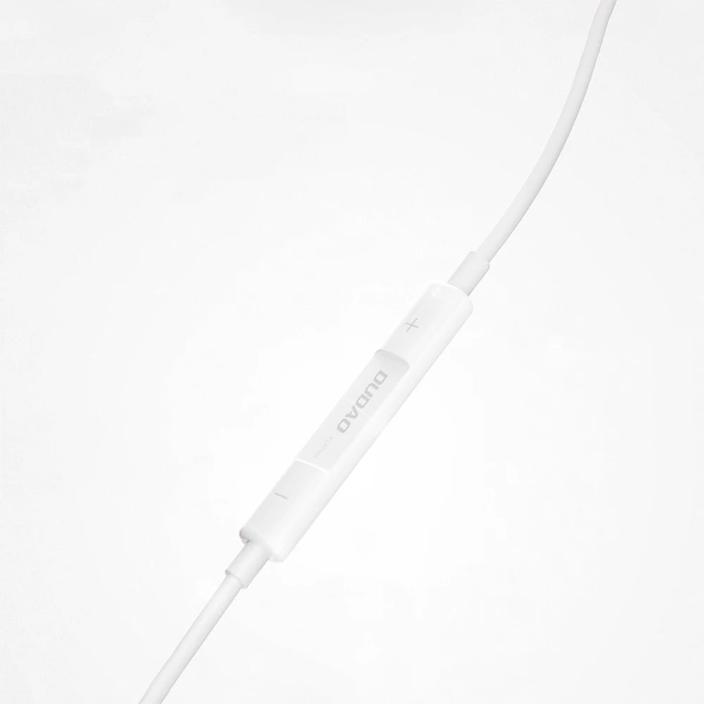 Kufje in-ear Dudao X14PROL-W1 me kabllo, Lightning, të bardha