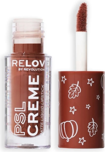 Revolution Relove *Pumpkin Spice* Matte Liquid Lipstick PSL Creme - Espresso Brown