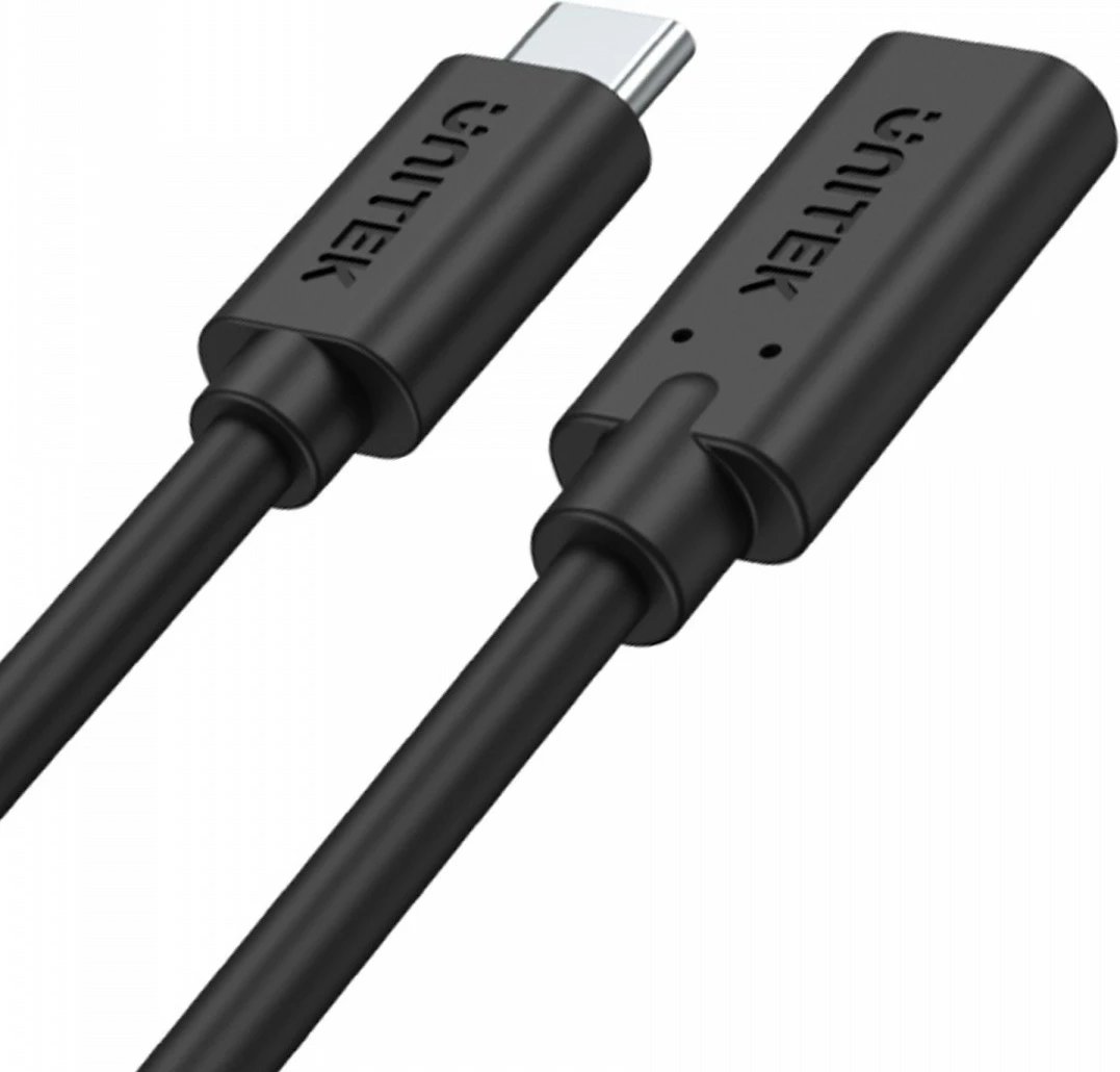 Kabllo zgjatues USB-C Unitek C14086BK-1M, 1m, 10Gbps, 100W, e zezë