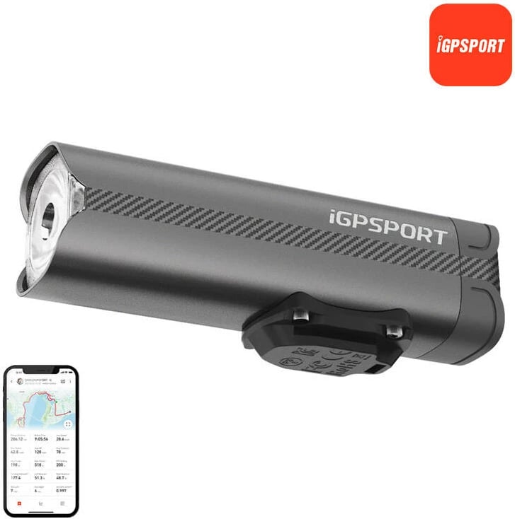 Dritë për biçikletë iGPSPORT VS800 smart, 800 lumen, 4000 mAh, e zezë