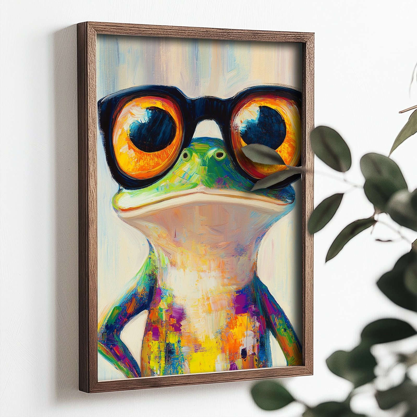 Pikturë dekorative me kornizë MDF, Wallity, TUN019-L, shumëngjyrëshe, 35x47x2cm