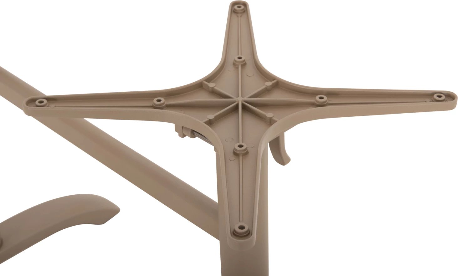 Bazë tavoline me 2 kolona, krosat palosëse, alumin, ngjyrë kapuçino, FH468.25, 78x59.5x73cm