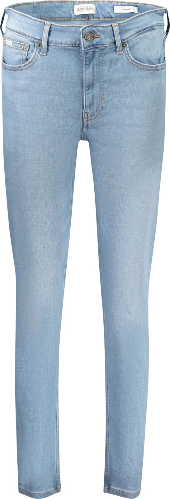 Pantallona xhins GUESS JEANS G05 Skinny Jeans femra, kaltër e çelët
