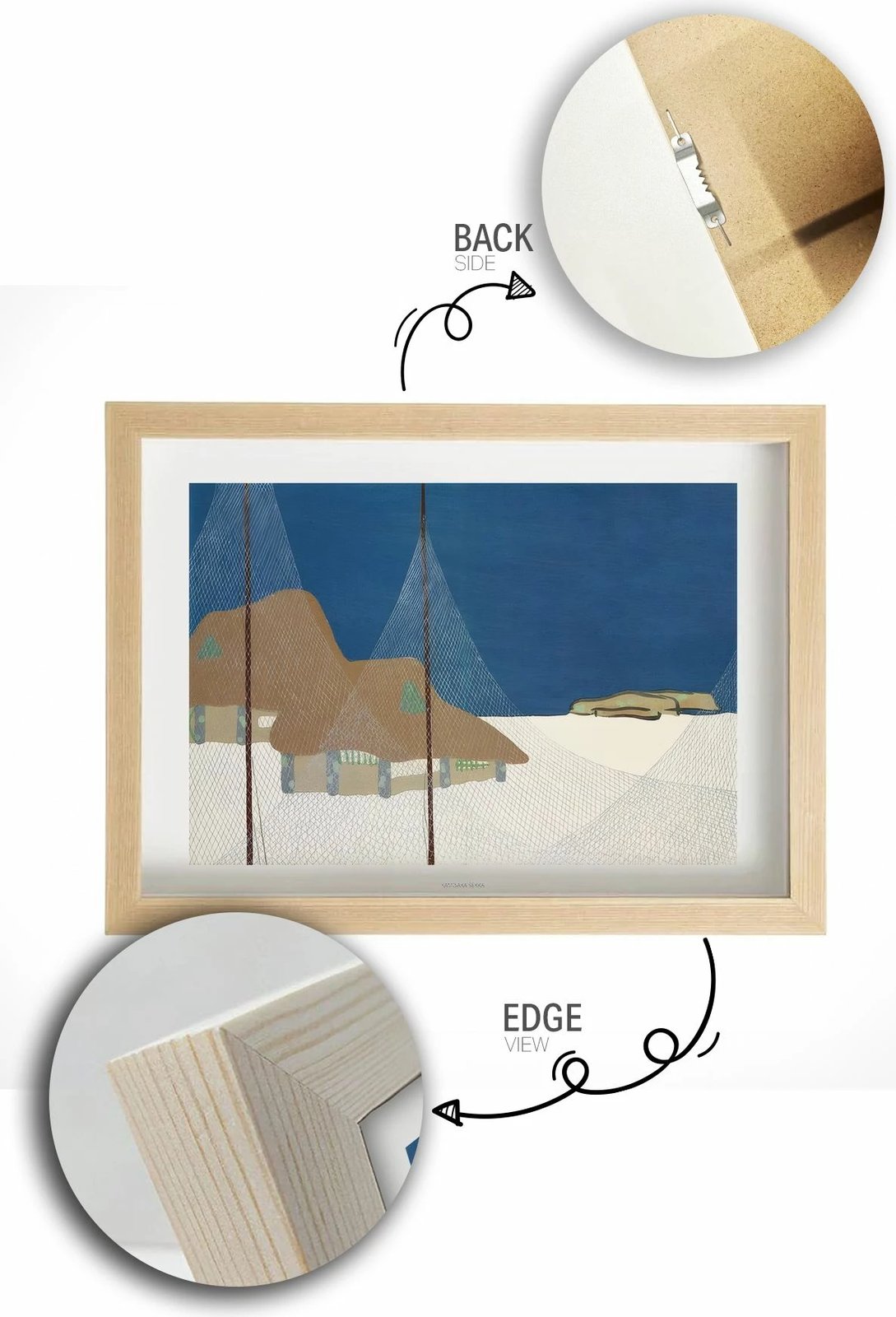 Pikturë dekorative me kornizë, shumëngjyrëshe, Lmnmdl7