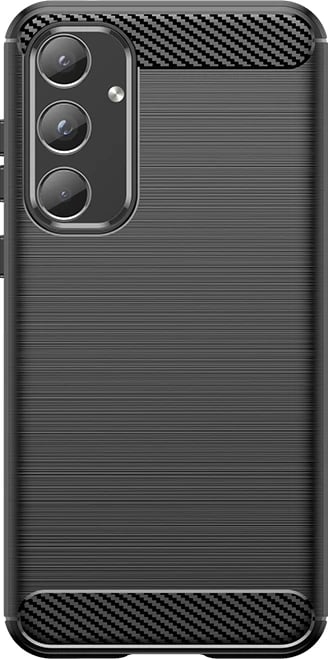 Mbështjellës Hurtel Carbon Case për Samsung Galaxy A55, i zi