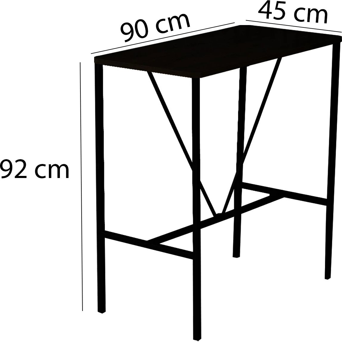 Set tavoline për bar me karrige (5 copë), Skye Decor, nordike, fume