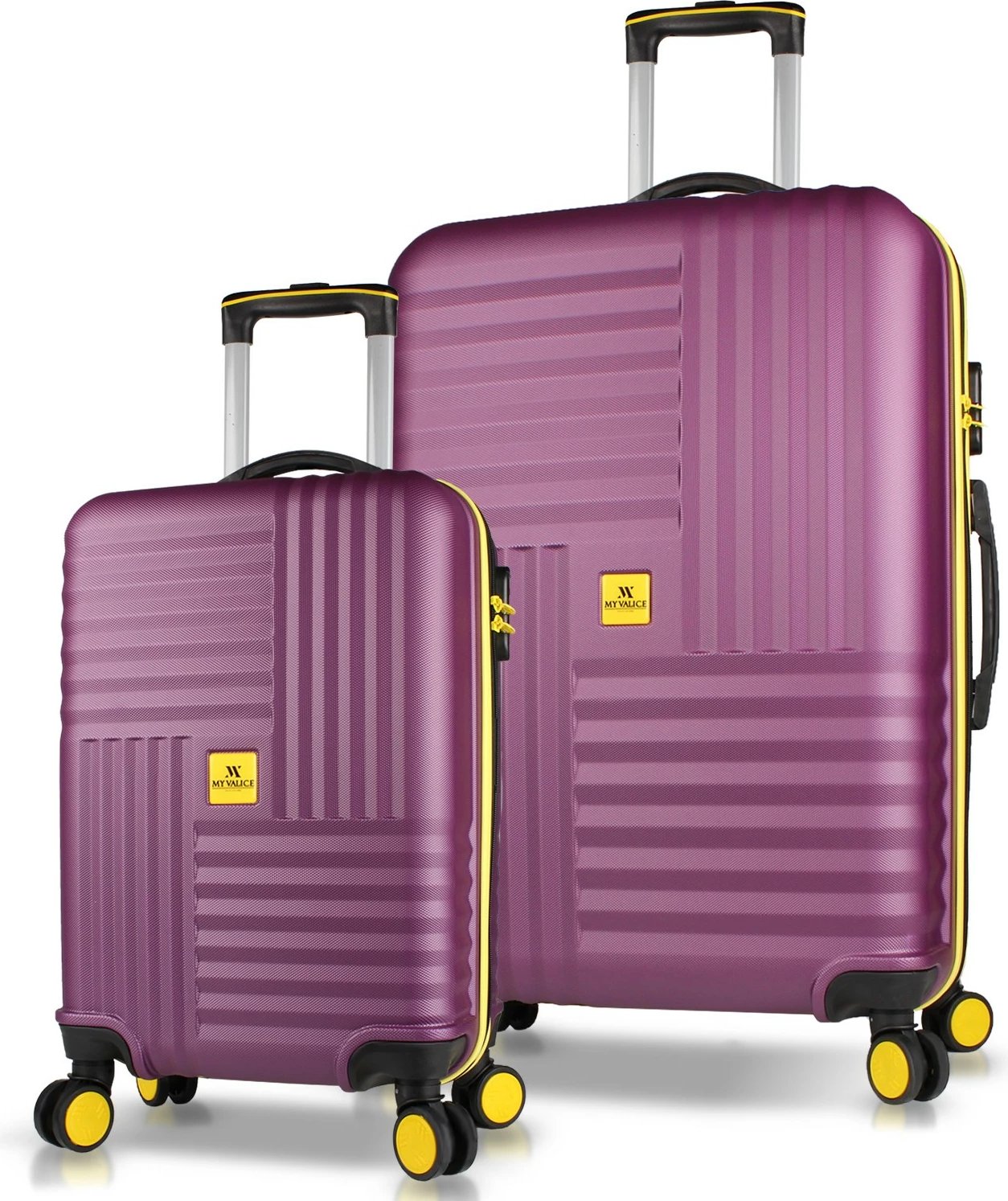 Set valixhesh (2 copë), ngjyrë damson, Zoozie Bags, 8333