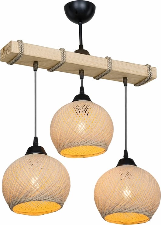 Dritë tavani Fiona Ε27 krem-natyrale 50x20x63cm Dritë tavani Fiona Ε27 krem-natyrale 50x20x63cm