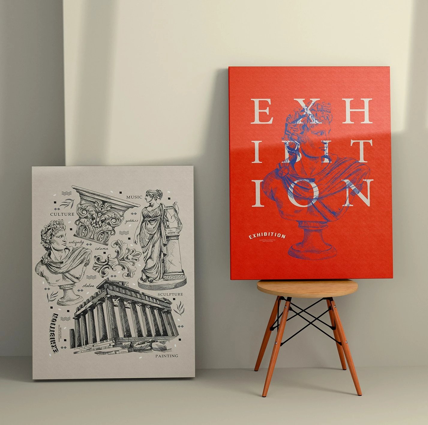 Pikturë dekorative në kanavacë (2 copë), Wallity, 2KNV4309, 70x100 cm