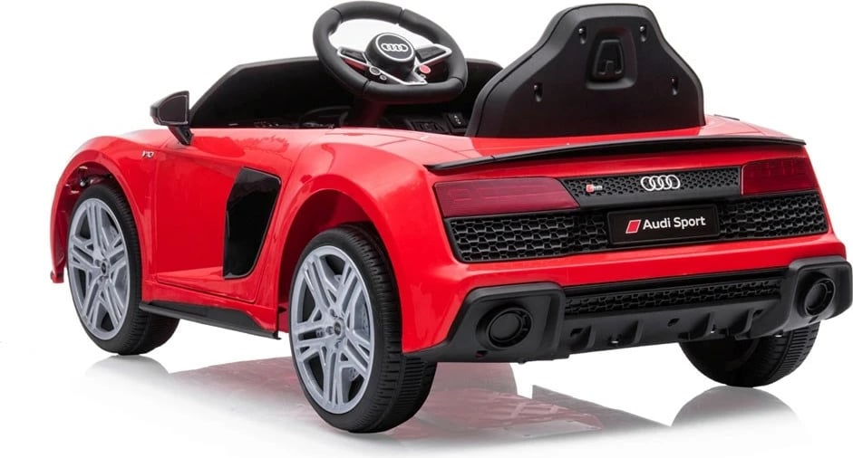 Makinë elektrike për fëmijë, Milly Mally, Audi R8 Spyder, 12V 4.5Ah, 2x30W, telekomandë, rrota EVA, e kuqe
