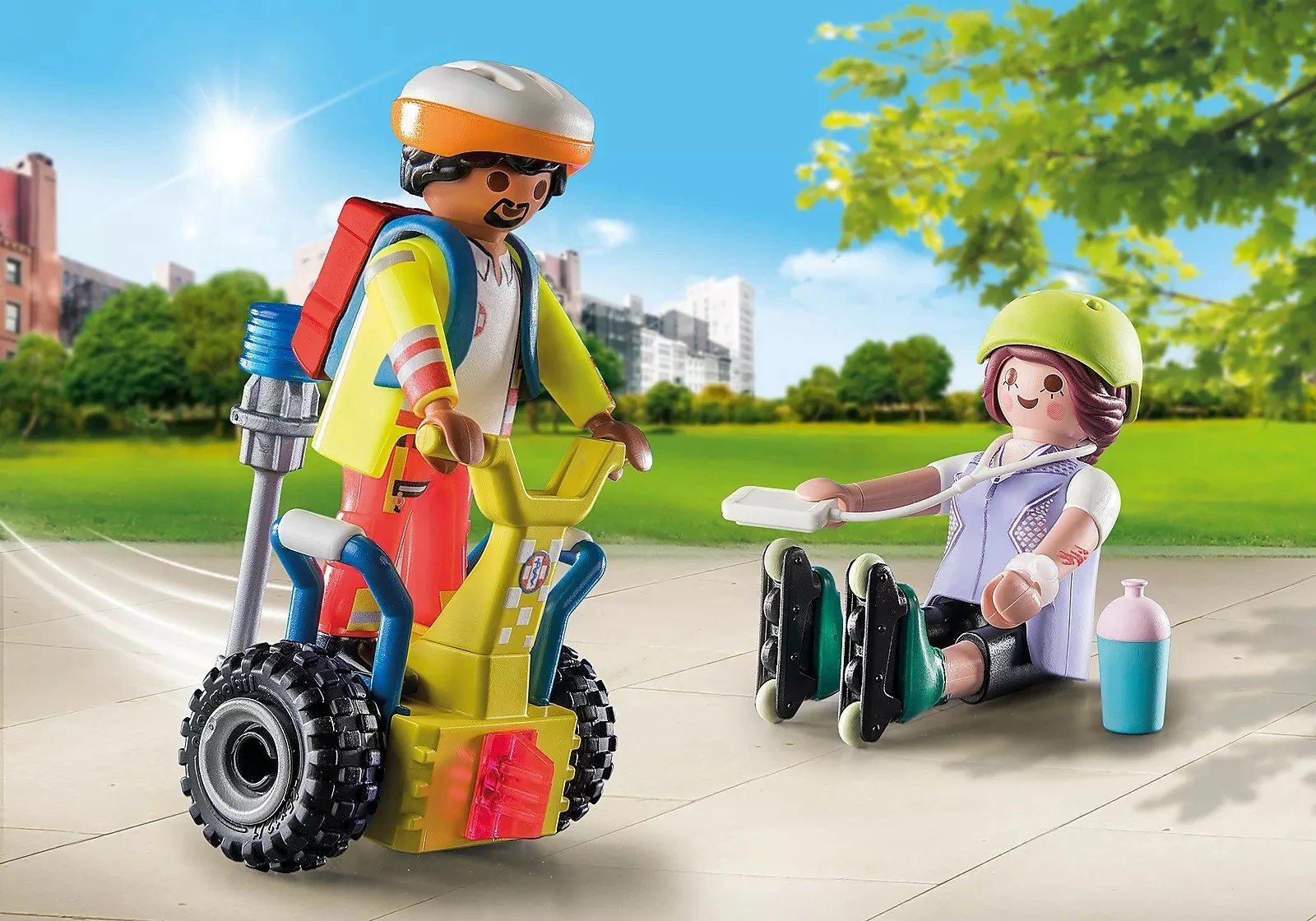 Set lodrash Playmobil City Life Starter Pack Emergency Rescue, 71257, me 34 pjesë