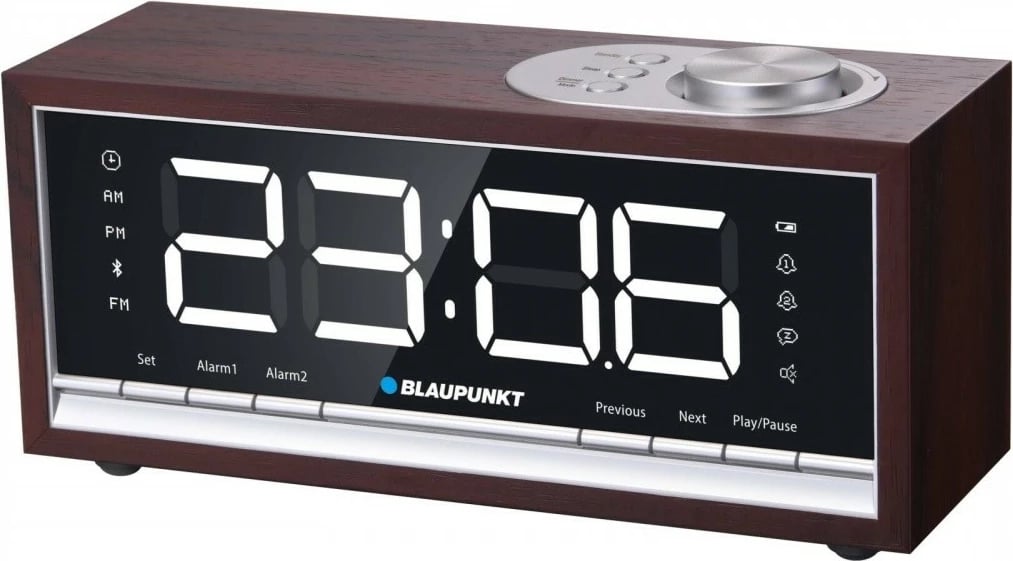 Radio-alarëm Blaupunkt CR60BT, PLL FM, Bluetooth, pamje druri
