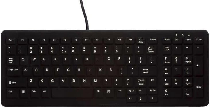 Tastierë Cherry Active Key AK-CB7000F, Full-size, Wired, USB, Membrane, QWERTZ, e zezë
