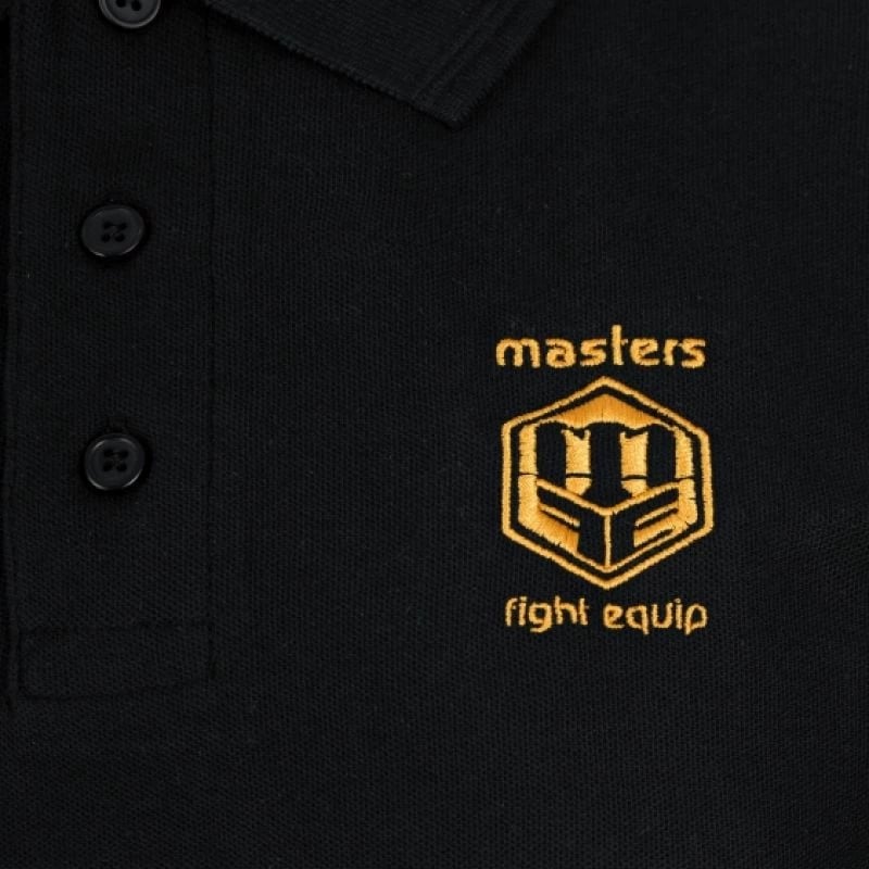 Polo maicë për meshkuj Masters, e zezë