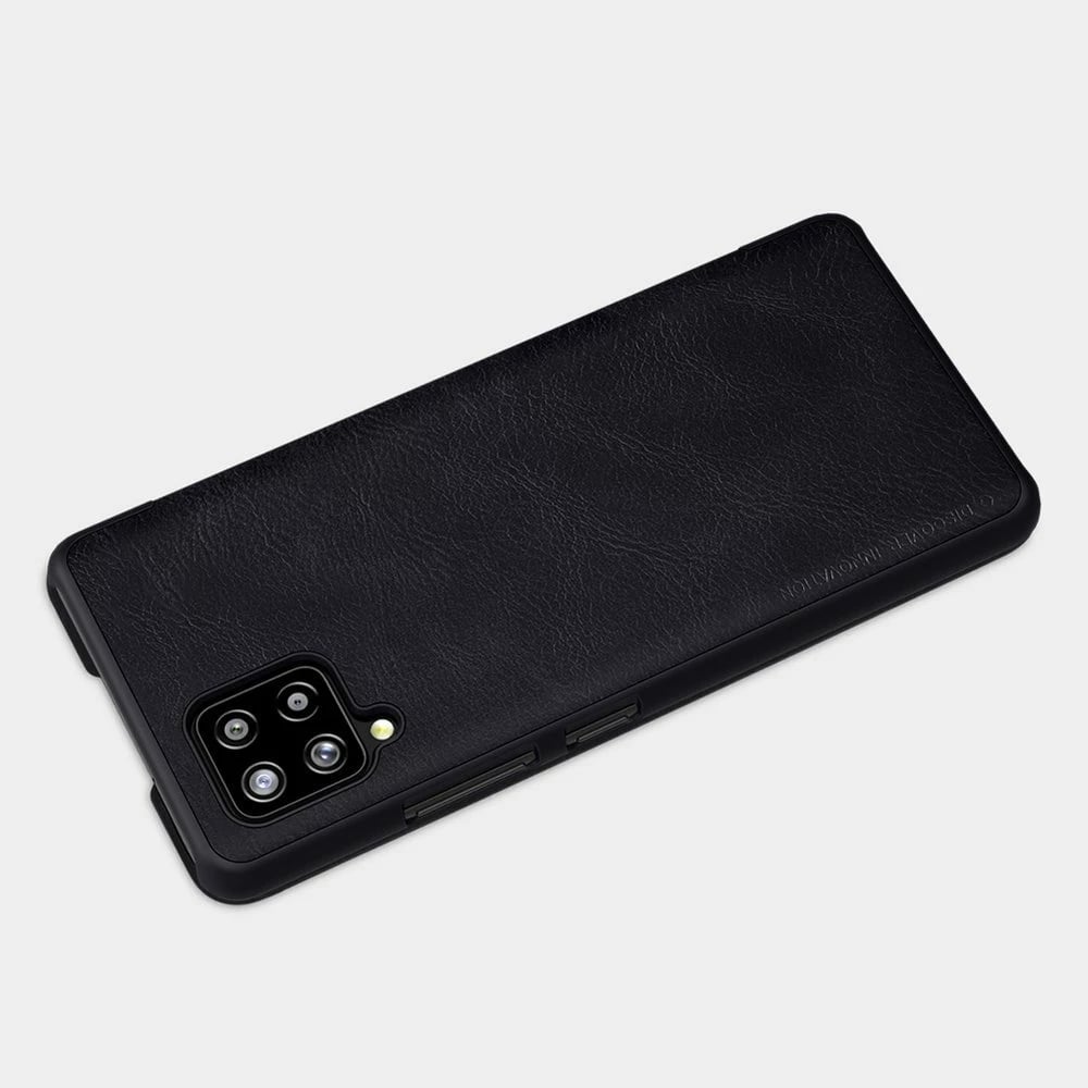 Mbështjellës Nillkin Qin për Samsung Galaxy A42 5G, lëkurë ekologjike, i zi