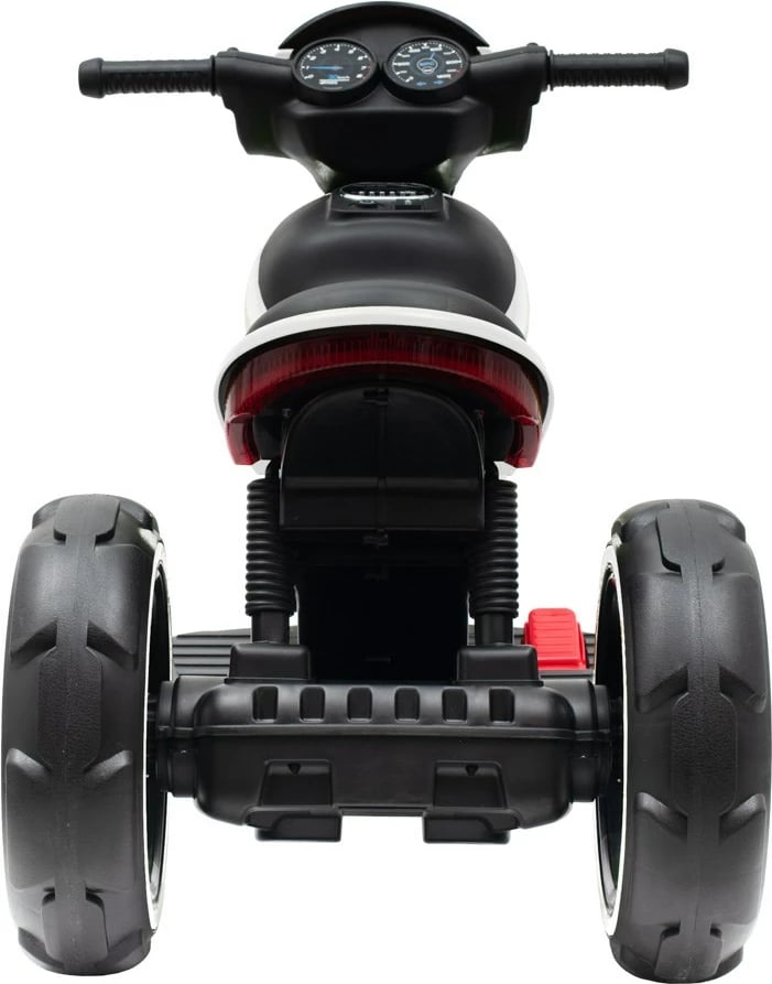 Motoçikletë elektrike për fëmijë, Baby Mix POLICE, 6V 7Ah, 2x24W, USB/MP3, LED, e bardhë