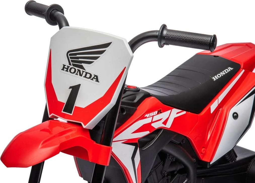 Motoçikletë elektrike lodër, Milly Mally, Honda CRF 450R, 6V 4.5Ah 30W, 2.5-3 km/h, 24M+, e kuqe
