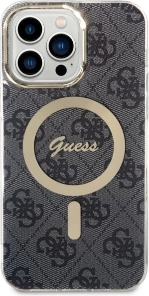 Mbështjellës Guess 4G MagSafe për iPhone 14 Pro Max, i zi Mbështjellës Guess 4G MagSafe për iPhone 14 Pro Max, i zi