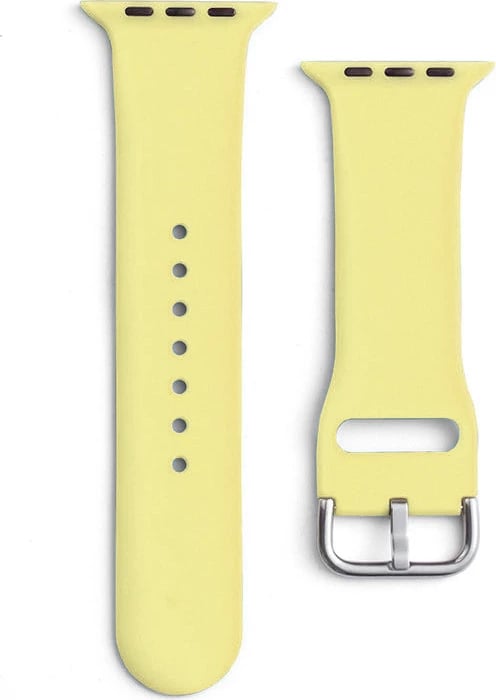 Rrip silikoni për orë Hurtel APS për Apple Watch Ultra/9/8/7/6/5/4/3/2/SE (42/44/45/49mm), Verdhë