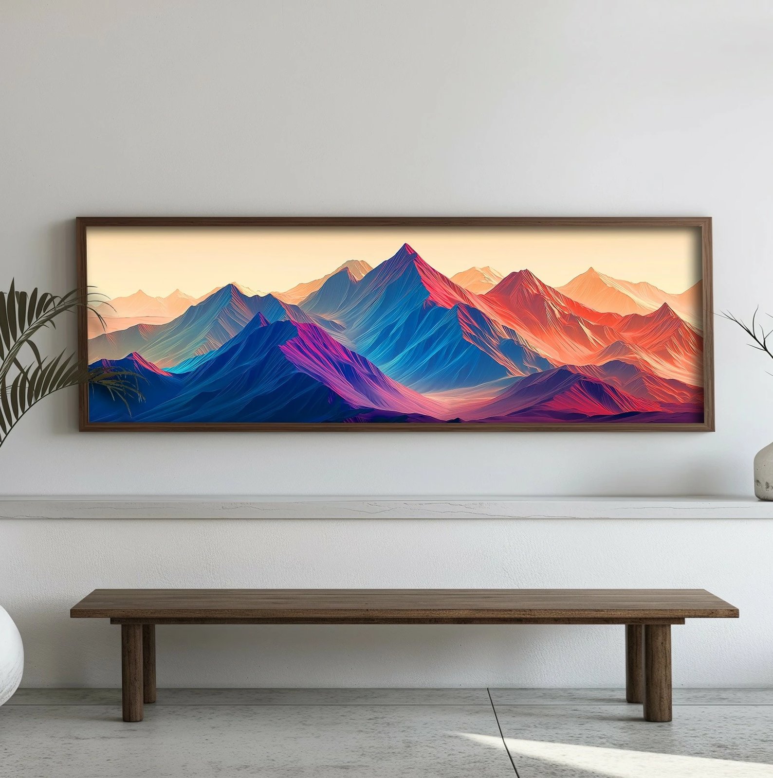 Pikturë dekorative me kornizë, MDF, Wallity, EMR051, shumëngjyrëshe