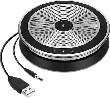 Altoparlant konferencash EPOS EXPAND 20 ML, USB dhe Jack 3.5mm, i zi/argjendtë