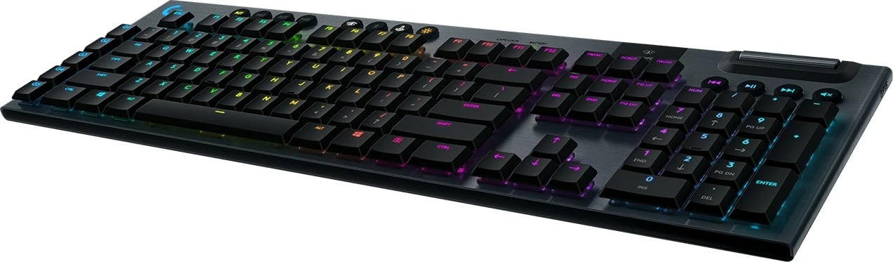 Tastierë mekanike Logitech G G915 LIGHTSPEED, Wireless RGB, GL Tactile, Full-size, QWERTZ, Carbon