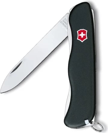 Thikë e madhe Victorinox me peshë te lehtë dhe mbyllje "Sentinel", e zezë