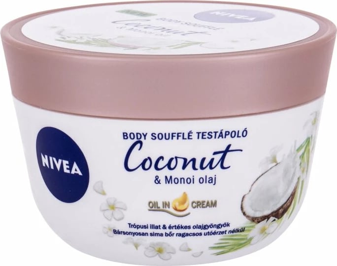 Krem trupi për femra Nivea Body Soufflé Coconut & Monoi Oil 200ml