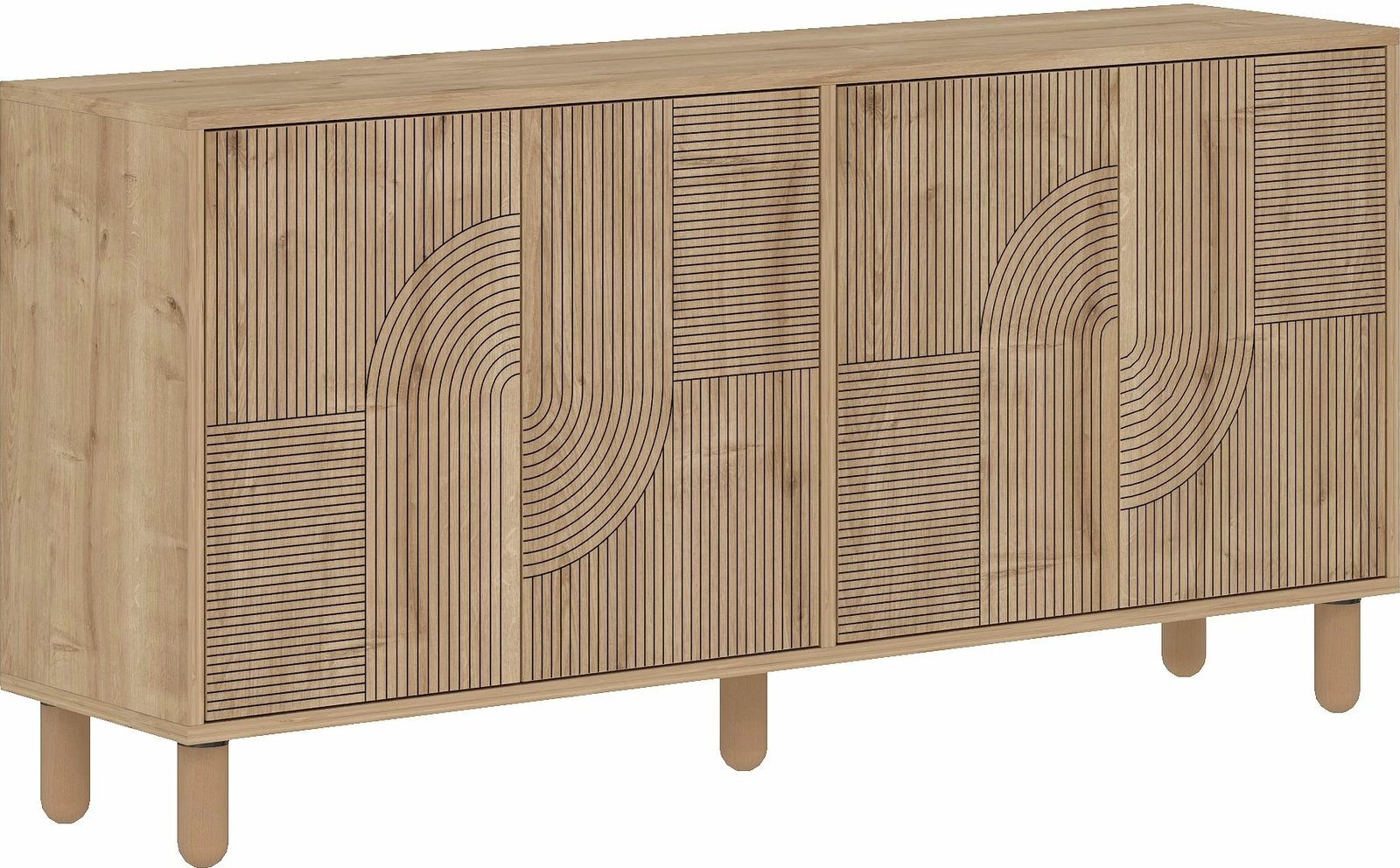 Konsol Skye Decor, desso, ngjyrë lis safir