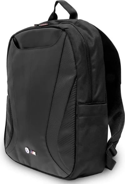 Çantë shpine BMW Carbon&Leather Tricolor për laptop 16", e zezë