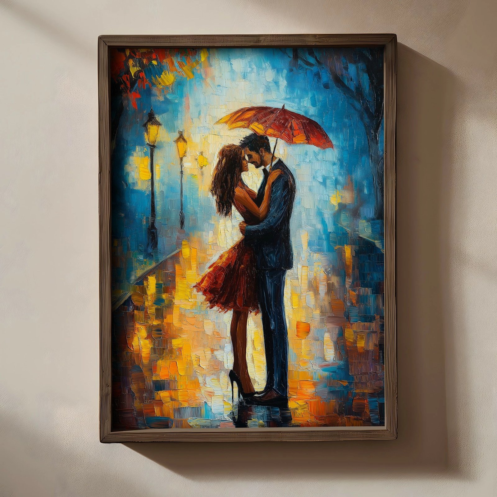 Pikturë dekorative me kornizë MDF, Wallity, TUN047-L, shumëngjyrëshe, 35x47x2 cm