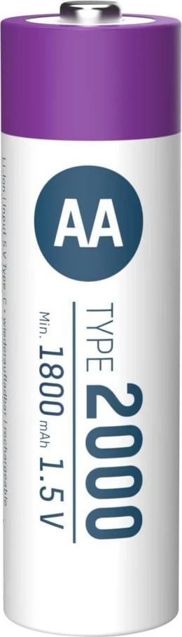 Bateri të rikarikueshme AA Ansmann 1312-0036, Li-Ion 1.5V, set 4 copë, Blu
