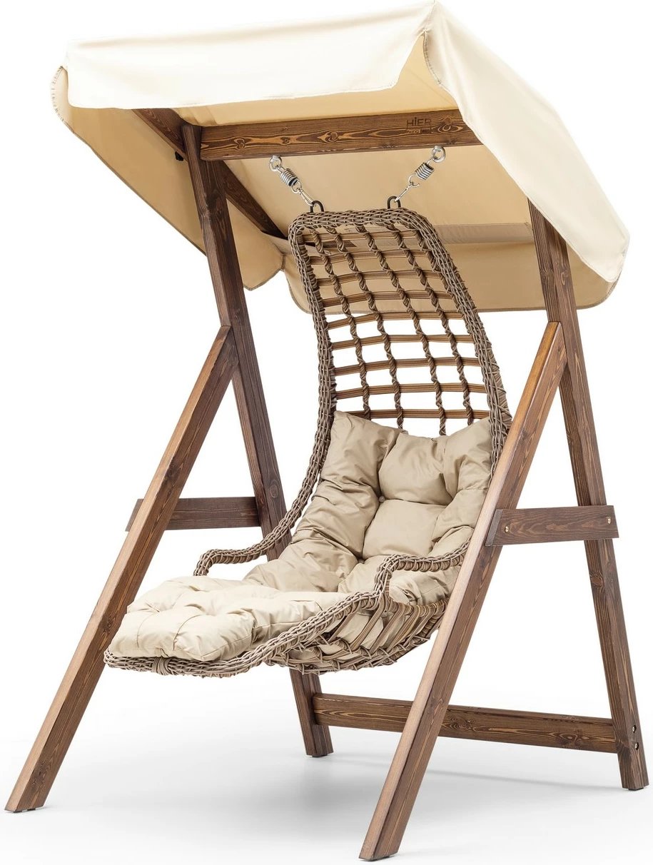 Karrige lëkundëse për kopsht, Skye Decor, Goreme, krem