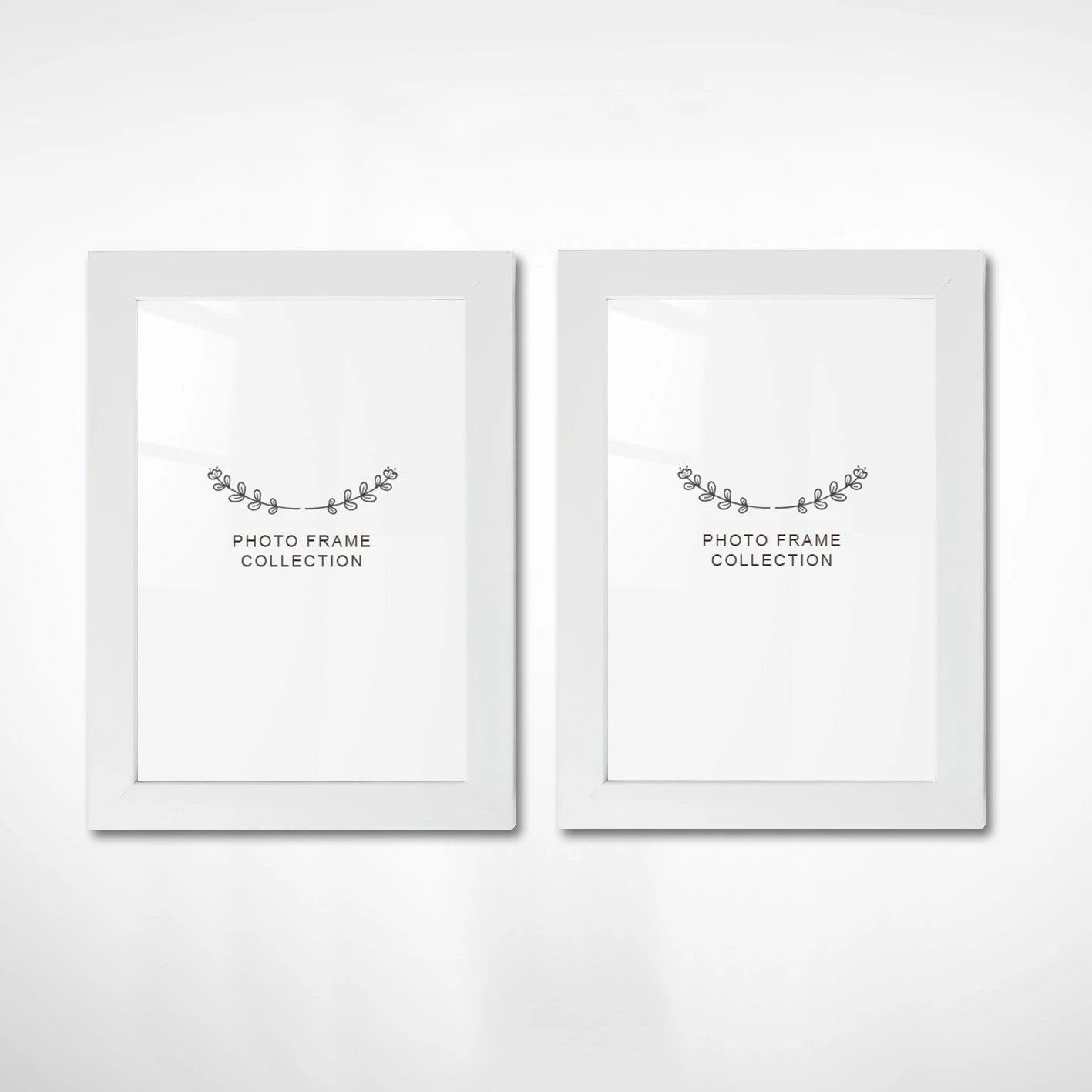 Set kornizash për foto, 2 copë, ngjyrë e bardhë, Evila Originals, 13x18cm, 2BFC1006_1318