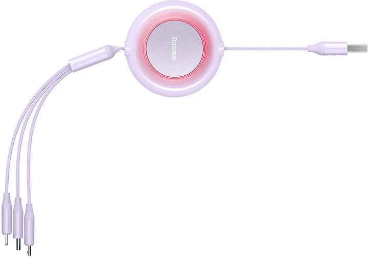 Kabllo 3-në-1 Baseus Bright Mirror 2, 1.1m, 3.5A, Purple Kabllo 3-në-1 Baseus Bright Mirror 2, 1.1m, 3.5A, Purple