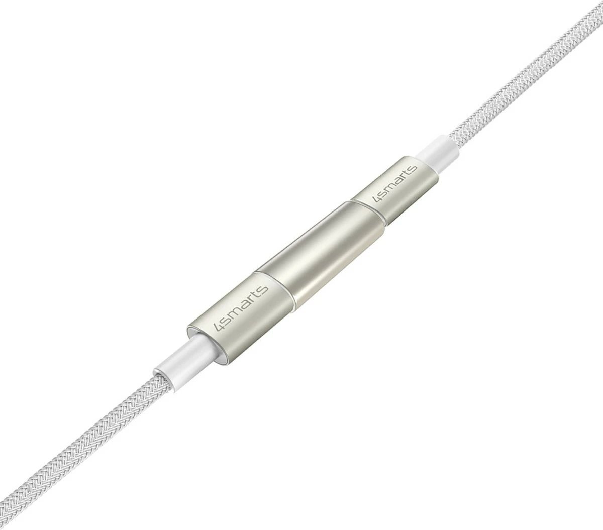 Kabllo USB-C 4smarts PremiumCord 3m, set 3 copë, 60W, najlon, e bardhë