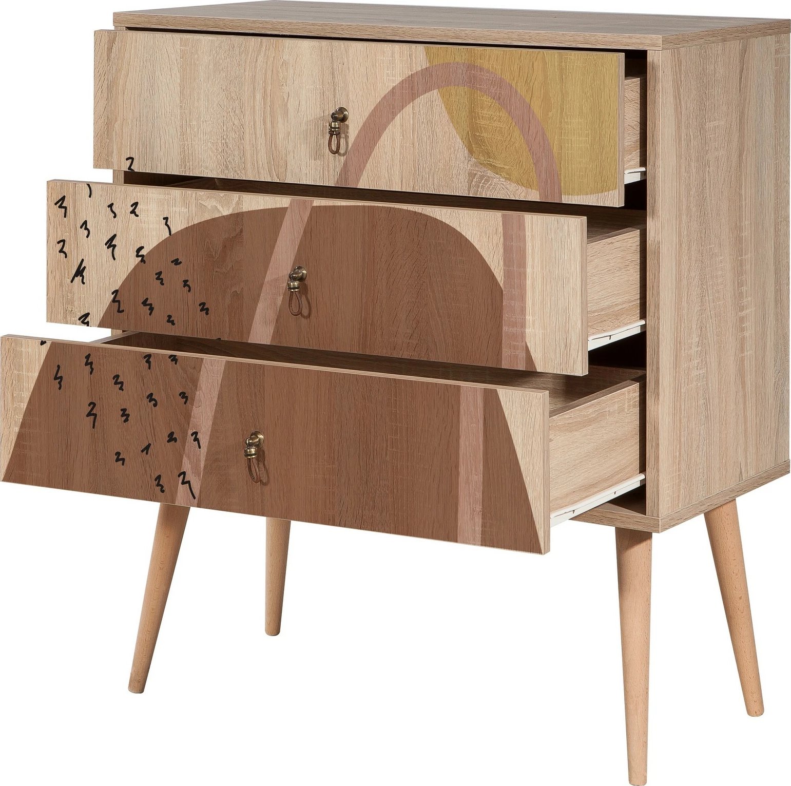 Komodë Hanah Home, City Trio Form, shumëngjyrëshe