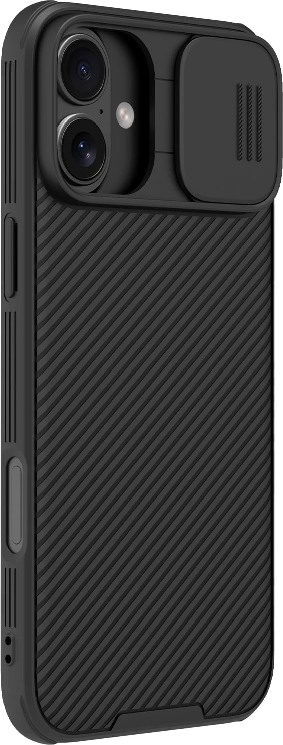 Mbështjellës Nillkin CamShield Pro Magnetic për iPhone 16, i zi Mbështjellës Nillkin CamShield Pro Magnetic për iPhone 16, i zi