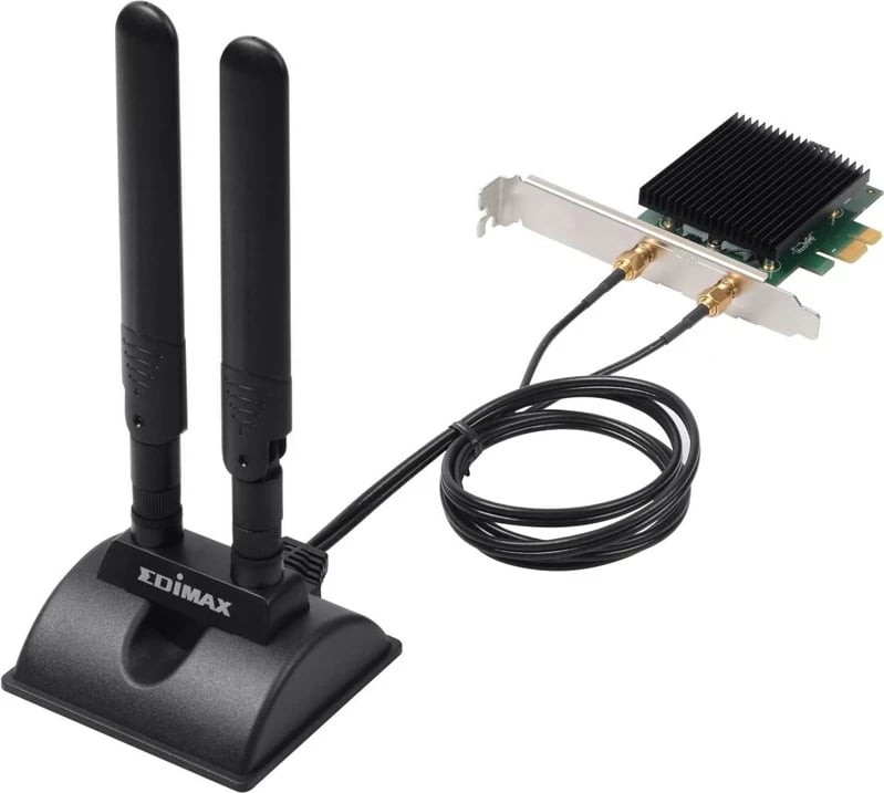 Kartë rrjeti Edimax EW-7833AXP, PCI Express, Dual-band, E zezë