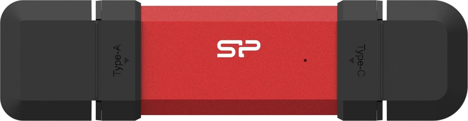 USB Silicon Power DS72, 250 GB, USB Type-A/Type-C, Kuq