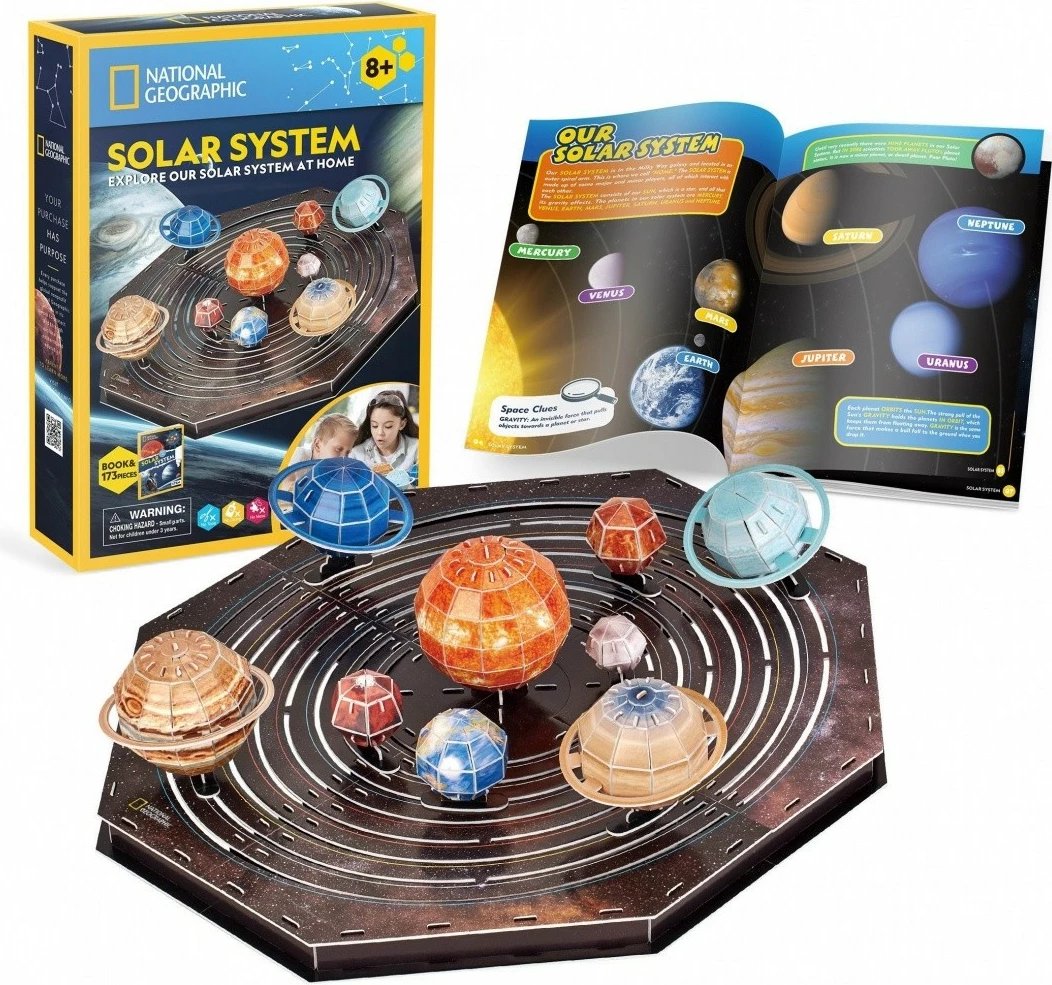 Puzzle 3D Cubic Fun National Geographic Solar System, 21 pjesë