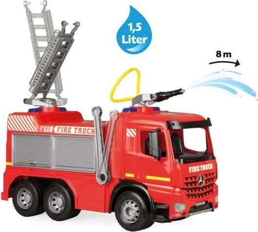 Kamion zjarri lodër Lena GIGA TRUCKS, plastikë, 65 cm, i kuq