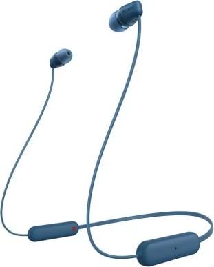 Kufje wireless Sony WI-C100L, Bluetooth, 25 orë, USB-C, blu