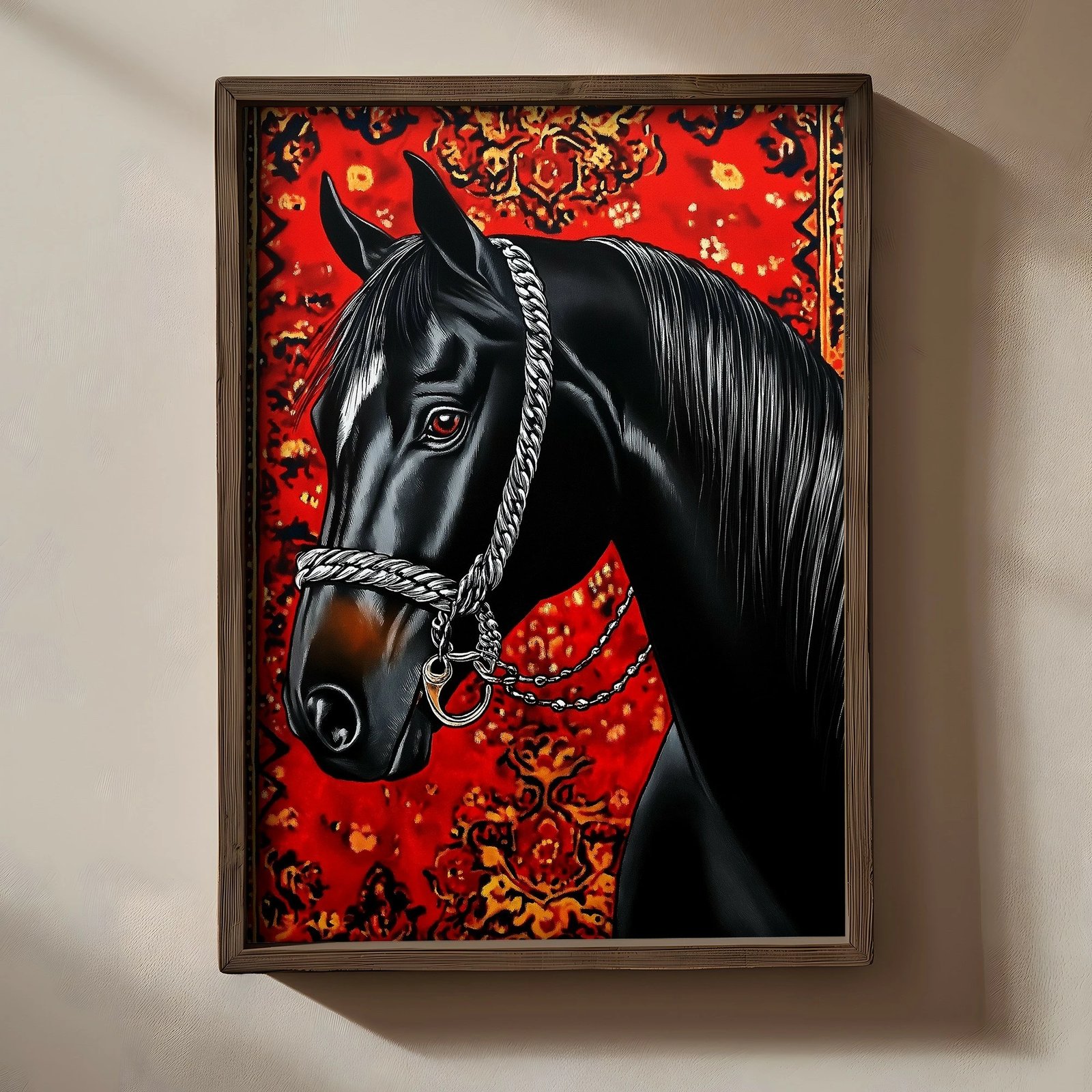 Pikturë dekorative me kornizë MDF, Wallity, TUN049-L, shumëngjyrëshe, 35x47x2 cm